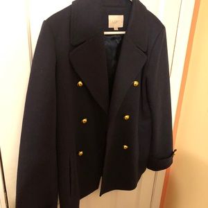 Loft Sailor Inspired Jacket in Navy with Buttons